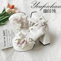 ราคา ราคาพิเศษ รองเท้าส้นสูงสุดๆรองเท้าโลลิต้าหัวกลมโลลิต้าแบบใหม่2024รองเท้าหนังน่ารักและหวานรองเท้าเดี่ยวสไตล์ญี่ปุ่นรองเท้าส้นสูง (28719146162)