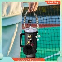 ราคา encounter th 8 ชิ้น เซ็ต Siliocne Cup Boot Straw Cover Handle Strap Charms สําหรับ Stanley 40oz Cup (29716733284)