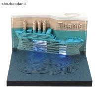 ราคา NZSH Ocean Liner ปฏิทินตั้งโต๊ะพร้อมไฟ LED 2025 ปฏิทิน Memo Pad ปฏิทินตั้งโต๊ะสร้างสรรค์ DIY Notes Notepad 3D ปฏิทินศิลปะกระดาษแกะสลักของขวัญ House Sculpture ของขวัญสําหรับโรงเรียน (26773670740)