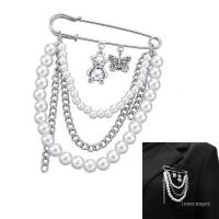 ราคา Loner ไข่มุกคอ Pin เครื่องประดับ Rhinestones คริสตัลน่ารักเข็มกลัดคอ Pin ไข่มุก Rhinestones คริสตัลแปลก Prop (29223675895)