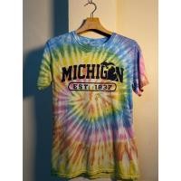 ราคา เสื้อยืดมัดย้อมวินเทจ MICHIGAN est 1837 (27373313058)