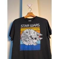ราคา เสื้อยืดวินเทจ เสื้อการ์ตูน Star Wars รูปยานแม่ (26170206788)