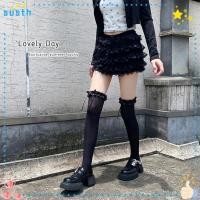 ราคา Susth Hosiery Bowknot Lolita Calf Socks Lace Mesh Breathable Y2K Compression Stocking Gift (29522593124)
