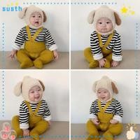 ราคา ของพวกเขา 4 24เดือน หมวกไหมพรม หมวก น่ารักตุ๊กตาฤดูหนาวหมวกเด็ก กันลม การ์ตูนนุ่มกระต่ายหูเด็กถักหมวกชายหญิง (29369478919)
