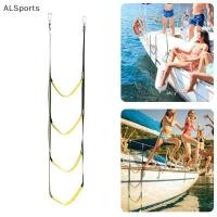 ราคา อัลสปอร์ต แบบพกพา 3 4 5 ขั้นตอนเรือยาง ขึ้นเครื่อง บันไดนุ่มเรือยอชท์เรือด้านข้างแขวนบันไดเรือบันไดพับบันไดเชือกเรือ ไทย (28013655051)