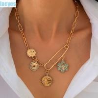 ราคา Layes สร้อยคอปักหมุด Rhinestone ดอกทานตะวันไม่สม่ําเสมอจี้สร้อยคอ แฟชั่น Vintage Delicate Alloy Cross Chain สร้อยคอ Party (28823530272)