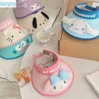 ราคา Lacyes เด็ก Pochacco Sun หมวก Kuromi Hangyodon Cinnamoroll Visor หมวก Creative ครีมกันแดด Top Empty การ์ตูน My Melody Broad Brim หมวกหญิง (28273630459)