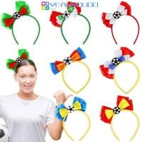 ราคา Yeahyoudo กิจกรรมกีฬาสําหรับผู้ใหญ่ ฟุตบอล Bowknot Shape Hairband ห่วงผมพลาสติก เชียร์ การแข่งขันเกมเชียร์ลีดเดอร์ Headpi (27123685430)