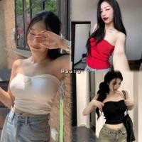 ราคา Paula พร้อมส่ง เสื้อเกาะอกแต่งดอกไม้ เกาะอกเว้าอก ผ้าทอไหมพรมถัก ทรงดีผ้ายืดเยอะ ใส่ปาร์ตี้ เที่ยวทะเล ใส่ซัมเมอร์นี้ (27356991477)