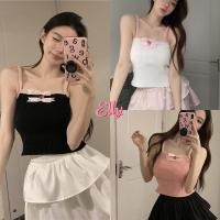 ราคา Paula พร้อมส่ง เสื้อสายเดี่ยว แต่งโปว์น่ารัก เสื้อเอวลอยผ้าไหมพรม ทรงครอปท๊อป เซ็กซี่แฟชั่นผู้หญิง สไตล์ เวียดนาม (26764836462)