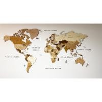 ราคา แผนที่โลกไม้ 3D ติดผนัง ไซส์ L 190 100 cm สินค้าพร้อมส่ง (5268887930)