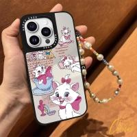 ราคา สําหรับ Redmi หมายเหตุ 10 Pro Max หมายเหตุ 12 Pro หมายเหตุ 11 Pro หมายเหตุ 11S หมายเหตุ 12S หมายเหตุ 13 Xiaomi POCO X3 Pro POCO X3 NEC POCO X5 กระจกเคสโทรศัพท์น่ารักสีชมพู Marie Cat กรณีสร้อยข้อมือ (2