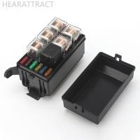 ราคา Hearattract รถ 12 V 24 V กล่องรีเลย์ 6 ช่องรีเลย์บล็อก 6 Way ATC ATO ฟิวส์กล่องรีเลย์ฟิวส์บล็อก 6 ชิ้นรีเลย์ชุด O4T5 (29806833154)