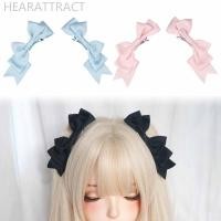 ราคา Hearatract 1 คู่ Handmade Big Bow กิ๊บติดผม Sweet Cool สาว Hairpin ญี่ปุ่นคู่หางม้า Headwear Lolita คอสเพลย์ Headdress Jk ชุดอุปกรณ์เสริมผม N3U4 (26219122440)