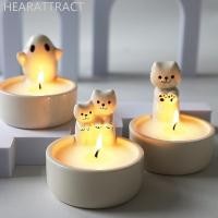 ราคา Hearattract เซรามิค Ghost เชิงเทียนฮาโลวีนเชิงเทียนงานแต่งงานตกแต่งเชิงเทียนผู้ถือ Aroma สําหรับ Home Party Decor A6E4 (29069006713)