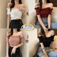 ราคา Rosie พร้อมส่ง เสื้อปาดไหล่ เสื้อเปิดไหล่ สม็อกไขว้หน้า งานสวยผ้า ใส่นุ่มสบายไม่คัน เสื้อไหมพรมปาดไหล่ (24375101174)