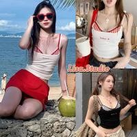 ราคา Lisaพร้อมส่ง เสื้อสายเดี่ยวลายสก็อต เสื้อสายเดี่ยวลูกไม้ติดโบว์ ครอปรัดรูป Y2k มีฟองน้ำ 2ชิ้นติดกัน เซ็กซี่แฟชั่นผู้หญิง (27409864898)