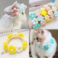ราคา ปลอกคอแมวสร้อยคอแมวของตกแต่งสัตว์เลี้ยงคอคออุปกรณ์สุนัขเครื่องประดับถักผ้าพันคอแมวลูกแมว (26473271695)