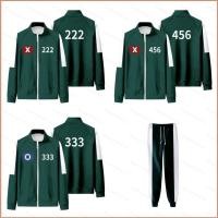 ราคา Jason Squid Game Season 2 เบอร์ 456 222 333 390 โชว์กางเกงวอร์มซิปเสื้อกันหนาวเสื้อแจ็คเก็ต Unisex Top (28923670281)