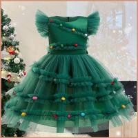 ราคา Jason Christmas Xmas tree ชุดเจ้าหญิงสีเขียวสําหรับเด็กผู้หญิงโบว์กระโปรงชุดราตรีบทบาทเล่นคอสเพลย์ผ้าปาร์ตี้ฮาโลวีน (28773665777)