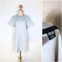ราคา Uniqlo เดรสสีเทาผ้านุ่มอากาศหนาว (43362322034)
