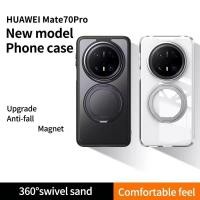 ราคา 360 หมุนโลหะ KickStand แม่เหล็กไร้สายชาร์จเคสโทรศัพท์สําหรับ HUAWEI Mate 70 60 50 40 30 Pro Plus Honor Power GT X60 X9c X9b X9a Magic 7 RSR 6 5 4 ปลอกกันกระแทก (40210675521)