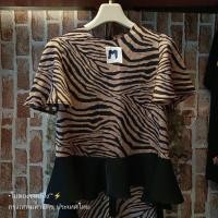 ราคา เสื้อผ้ามือ2เดรสลายเสือM (24838362407)