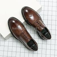 ราคา ผู้ชายหรูหราลูกไม้ขึ้นส้นก้อนรองเท้า Oxford ay2s (27160245582)