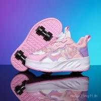 ราคา เด็กสองล้อ Le หดล้อรองเท้า LED กระพริบรองเท้าผ้าใบสำหรับ U nisex สาว bmxz (27470902967)