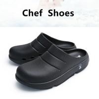 ราคา ผู้ชายผู้หญิงรองเท้าเชฟยืดหยุ่นสูงการดูดซึมช็อกกันลื่นครัวรองเท้าทํางานส้นแบนสบายๆสีทึบรองเท้าแตะเชฟ 2YUN (40807788278)