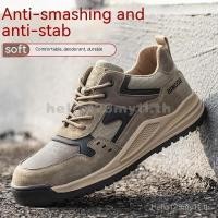 ราคา รองเท้าเซฟตี้ รองเท้าเซฟตี้ หัวเหล็กน้ําหนักเบารองเท้าทํางานสวมทนรองเท้านิรภัยรองเท้าไซต์ก่อสร้างแฟชั่นระบายอากาศรองเท้าเชื่อมกันลื่นรองเท้านิรภัยสวมใส่ (24732904480)