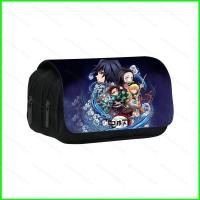 ราคา GC4 Demon Slayer กล่องดินสอสองชั้นเด็กการ์ตูนปากกากระเป๋า Tanjirou นักเรียนขนาดใหญ่ความจุกล่องเครื่องเขียน CG4 (40314455932)