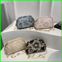 ราคา กระเป๋าสะพายข้าง GC4 ปักลายดอกไม้สีอ่อน ดีไซน์หรูหรา สไตล์พร้อมโซ่ (28940213136)