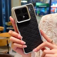 ราคา ชุบ Ripple รูปแบบหนังเคสโทรศัพท์สําหรับ Xiaomi 14 15 Pro Ultra Redmi K80 K80 Pro POCO F7 Pro F7 Ultra ปลอกแม่เหล็กชาร์จไร้สายสี่มุม Anti drop Cover (43060882812)