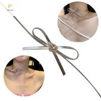 ราคา PPY จี้สร้อยคอกลวงหัวใจคริสตัล ดีไซน์ผีเสื้อและงู สไตล์ knot choker (43705581750)