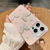 ราคา ใหม่ 3D Pearl Butterfly Glitter เคสโทรศัพท์สําหรับ Xiaomi 15 Pro Ultra 14T 13T Pro Mi 11X Pro 11i 11 10T Lite 10i Poco X7 F7 X6 Pro Ultra M6 Plus 4G 5Gเงาปลอกหรูหราปกแข็ง (43911856073)