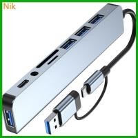 ราคา บ น ค ศ USB C USB3 0 Hub 8 Port Adapter Hub Dongle 3xUSB2 0 1xUSB3 0 1xUSB C Card Reader (41964466461)