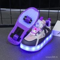 ราคา เด็กไฟ LED รองเท้าเด็ก Roller Skates เด็กชายและเด็กหญิงรองเท้าผ้าใบ (28788427205)