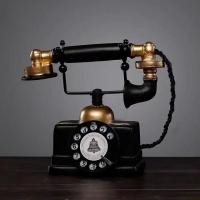 ราคา โทรศัพท์แบบคลาสสิก สำหรับบ้านและสำนักงาน วัสดุรีซินแข็งแรง สไตล์โบราณเพิ่มเสน่ห์ และมีฟังก์ชัน (26839978484)