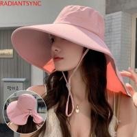 ราคา RADIANTSYNC หมวกปีกกว้าง อินเทรนด์สไตล์เกาหลี กันแดด UV 50 หมวกสำหรับเดินทางและสวมใส่กลางแจ้ง (42709539506)