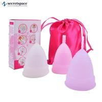 ราคา SECRETSPACE 1 PC ถ้วยประจําเดือนแบบใช้ซ้ําได้ถ้วยผู้หญิงซิลิโคนสุขอนามัยของผู้หญิงถ้วยประจําเดือนสุขอนามัยด้านสิ่งแวดล้อมM4U7 (43714092132)