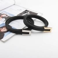 ราคา F2C เข็มขัดหนัง PU แบบบาง สีทอง เงิน หรูหรา ย้อนยุค สไตล์วินเทจ ปรับได้ สำหรับผู้หญิง (24376306845)