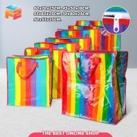 ราคา F2C ถุงกระสอบ ถุงสายรุ้ง มีซิปเปิด ปิด sack bag กระเป๋ากระสอบ จุของได้เยอะ ไม่ฉีกขาดง่าย (28482198452)