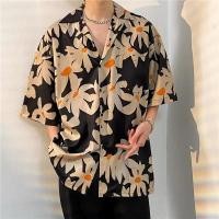 ราคา เสื้อเชิ้ตผู้ชายพิมพ์ลายดอกหัวใจใส่แล้วดุดันโยนใน พ่อ (26231526922)