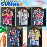 ราคา เสื้อฮาวาย ลายดอก เสื้อสงกรานต์ แขนสั้น คอปกวินเทจ ใส่ได้ทั้งชายและหญิง (26629294699)