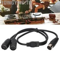 ราคา 1dingying th 1Dingying TH DIN 4PIN ถึง 2DIN ADAPTER CABLE 1 6FT ความแม่นยำสูง y Splitter สำหรับอุปกรณ์เสียง (43916339154)