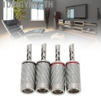ราคา 1dingying th 1Dingying TH 4PCS BFA Banana ปลั๊กทองเหลืองสีขาวคาร์บอนไฟเบอร์ลำโพงขั้วต่อสำหรับเส้นผ่านศูนย์กลาง 5 มม 0 2in ลวด (24446758606)