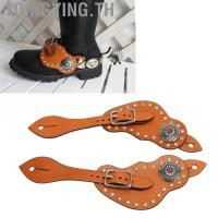 ราคา 1dingying th pssopp spur strap men ตะวันตก boot slippy หนังเทียมวินเทจสีน้ำตาลปรับได้กับหัวเข็มขัดโลหะสำหรับผู้ที่ชื่นชอบการขี่ม้า (40911520061)
