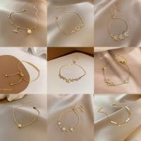 ราคา ขายร้อนผู้หญิงคลาสสิกแสงหรูหราวินเทจสร้อยข้อมือหินสีขาว (29062571908)