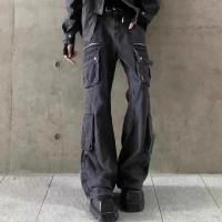 ราคา 2025 ใหม่ ฤดูใบไม้ผลิ กางเกงทำงานชายแบบตรง หลายกระเป๋า สไตล์อเมริกัน ย้อนยุค ทนทาน (27627276191)